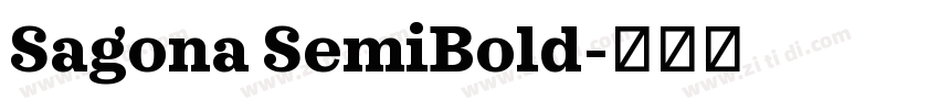 Sagona SemiBold字体转换